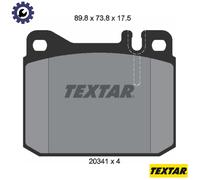 BRAKE PAD SET DISC BRAKE 2034110 FOR MERCEDES-BENZ M 115.954 2.3L 4cyl 123 3.0L