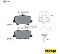 TEXTAR 2051001 Brake pad set