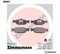 BRAKE PAD SET DISC BRAKE 20547.170.1 FOR DAEWOO LANOS/SENS CIELO NEXIA OPEL