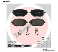 BRAKE PAD SET DISC BRAKE 20625.165.2 FOR PEUGEOT EXPERT/Van/Platform/Chassis