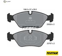 Textar Front Disc Brake Pad Set 2062902 - Fits Alpina BMW Ferrari Maserati Porsche
