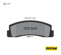 TEXTAR 2066001 Brake pad set