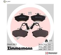 ZIMMERMANN 20669.190.1 Brake pad set
