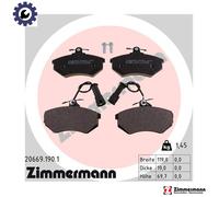 ZIMMERMANN 20669.190.1 Brake pad set