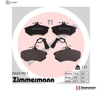 ZIMMERMANN 20669.190.1 Brake pad set