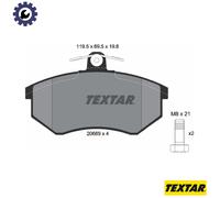 TEXTAR 2066921 Brake pad set