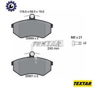 BRAKE PAD SET DISC BRAKE 2066922 FOR CHERY AUDI 100/5000 200 4000 90 80 COUPE