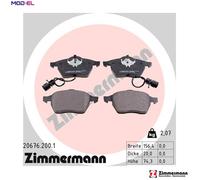 ZIMMERMANN 20676.200.1 Brake pad set