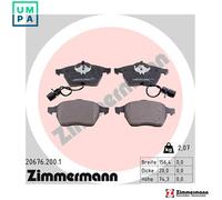 ZIMMERMANN 20676.200.1 Brake pad set