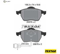 Textar Brake Pad Set 2067602 – Disc Brake – for Audi 100 C4 & A6 C4 (Saloon & Avant)