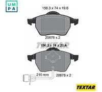 Textar Brake Pad Set 2067602 – Disc Brake – for Audi 100 C4 & A6 C4 (Saloon & Avant)