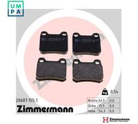 ZIMMERMANN 20687.155.1 Brake pad set