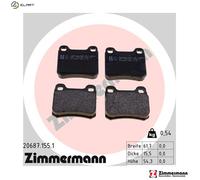 ZIMMERMANN 20687.155.1 Brake pad set