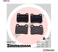 ZIMMERMANN 20687.155.1 Brake pad set