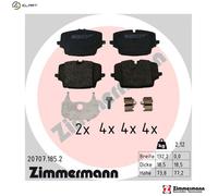 ZIMMERMANN 20707.185.2 Brake pad set