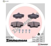 BRAKE PAD SET DISC BRAKE 20772.180.1 FOR RENAULT 19/II/Mk/Chamade/Cabriolet/