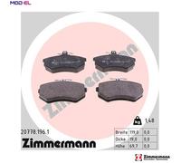 ZIMMERMANN 20778.196.1 Brake pad set