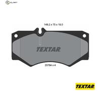 For Mercedes VW Genuine OE Textar Brake Pads Full Set Of 4 Front / Rear 2078401