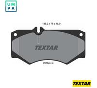 For Mercedes VW Genuine OE Textar Brake Pads Full Set Of 4 Front / Rear 2078401