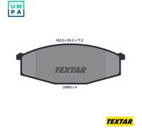 TEXTAR 2086301 Brake pad set