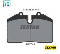 Brake Pads Full Set Of 4 Rear 2087709 Textar Audi Maserati Porsche
