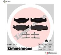 BRAKE PAD SET DISC BRAKE 20887.150.1 FOR VW SANTANA GOLF/II/Mk//Cabriolet 1.8L