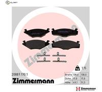 BRAKE PAD SET DISC BRAKE 20887.170.1 FOR VW POLO/CLASSIC/Van/Hatchback SEAT