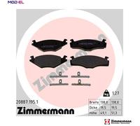 BRAKE PAD SET DISC BRAKE 20887.195.1 FOR VW SANTANA GOLF/Mk/III SCIROCCO 1.5L