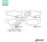 BRAKE PAD SET DISC BRAKE 20887 20 702 00 FOR VW SANTANA GOLF/Mk/III SCIROCCO