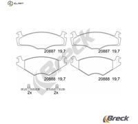 BRAKE PAD SET DISC BRAKE 20887 20 702 00 FOR VW SANTANA GOLF/Mk/III SCIROCCO