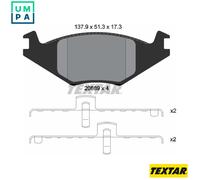 BRAKE PAD SET DISC BRAKE 2088902 FOR VW GOLF/II/Van/Mk JETTA POLO/CLASSIC 1.0L