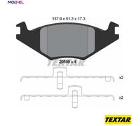 BRAKE PAD SET DISC BRAKE 2088902 FOR VW GOLF/II/Van/Mk JETTA POLO/CLASSIC 1.0L