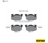BRAKE PAD SET DISC BRAKE 2090506 FOR RENAULT 11/Hatchback/Van ENCORE SUPER 18
