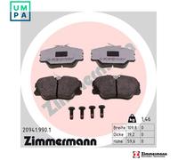 BRAKE PAD SET DISC BRAKE 20941.990.1 FOR MERCEDES-BENZ 124/Break/T-Model 2.2L