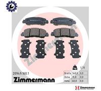 ZIMMERMANN 20949.160.1 Brake pad set