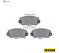 TEXTAR 2095006 Brake pad set