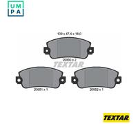 TEXTAR 2095006 Brake pad set