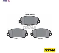 TEXTAR 2095006 Brake pad set