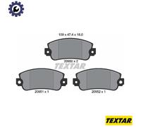 TEXTAR 2095006 Brake pad set