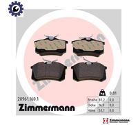 ZIMMERMANN 20961.160.1 Brake pad set