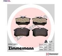 BRAKE PAD SET DISC BRAKE 20961.160.1 FOR RENAULT WIND SCENIC/III/GRAND/IV DS