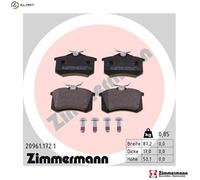 ZIMMERMANN 20961.172.1 Brake pad set