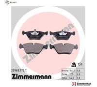 BRAKE PAD SET DISC BRAKE 20968.175.1 FOR DAIMLER XJ/40/81 JAGUAR XJS Vanden 4.0L
