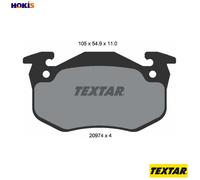 Textar Brake Pads 2097401 – Rear Disc Set for Renault Super 5, 11, 19, Clio, Citroën