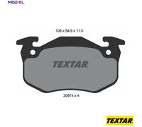 BRAKE PAD SET DISC BRAKE 2097401 FOR RENAULT CLIO LUTECIA 19/Mk/II/Cabriolet/
