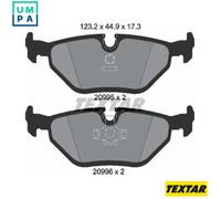 Textar Rear Brake Pads 2099501 - Fits BMW 3, 5, 7 Series, Z3 & Wiesmann MF3