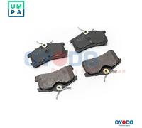 BRAKE PAD SET DISC BRAKE 20H2017-OYO FOR TOYOTA COROLLA/Liftback/Compact 1.8L