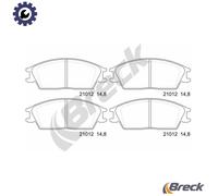 Breck 21012 00 701 00 Brake Pad Set, disc brake