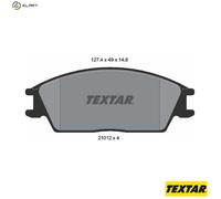 TEXTAR 2101204 Brake pad set