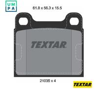 Brake Pads Set 2103501 Rear Textar 0004205720 0004205820 0004206220 0004206280